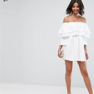 Worn once! WHITE ASOS dress